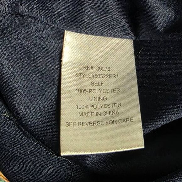 Daniel Rainn Bird Print Long Sleeve Romper Navy XS - Picture 11 of 12